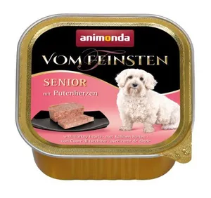 ANIMONDA Pastete SENIOR - Truthahnherzen für ältere Hunde 150 g